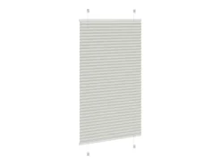 Estor plisado claro 75x100 cm ancho tela 74,4 cm Gris Best