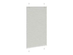 Estor plisado claro 75x100 cm ancho tela 74,4 cm Gris Best