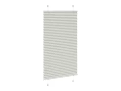 Estor plisado claro 75x150 cm ancho tela 74,4 cm Gris