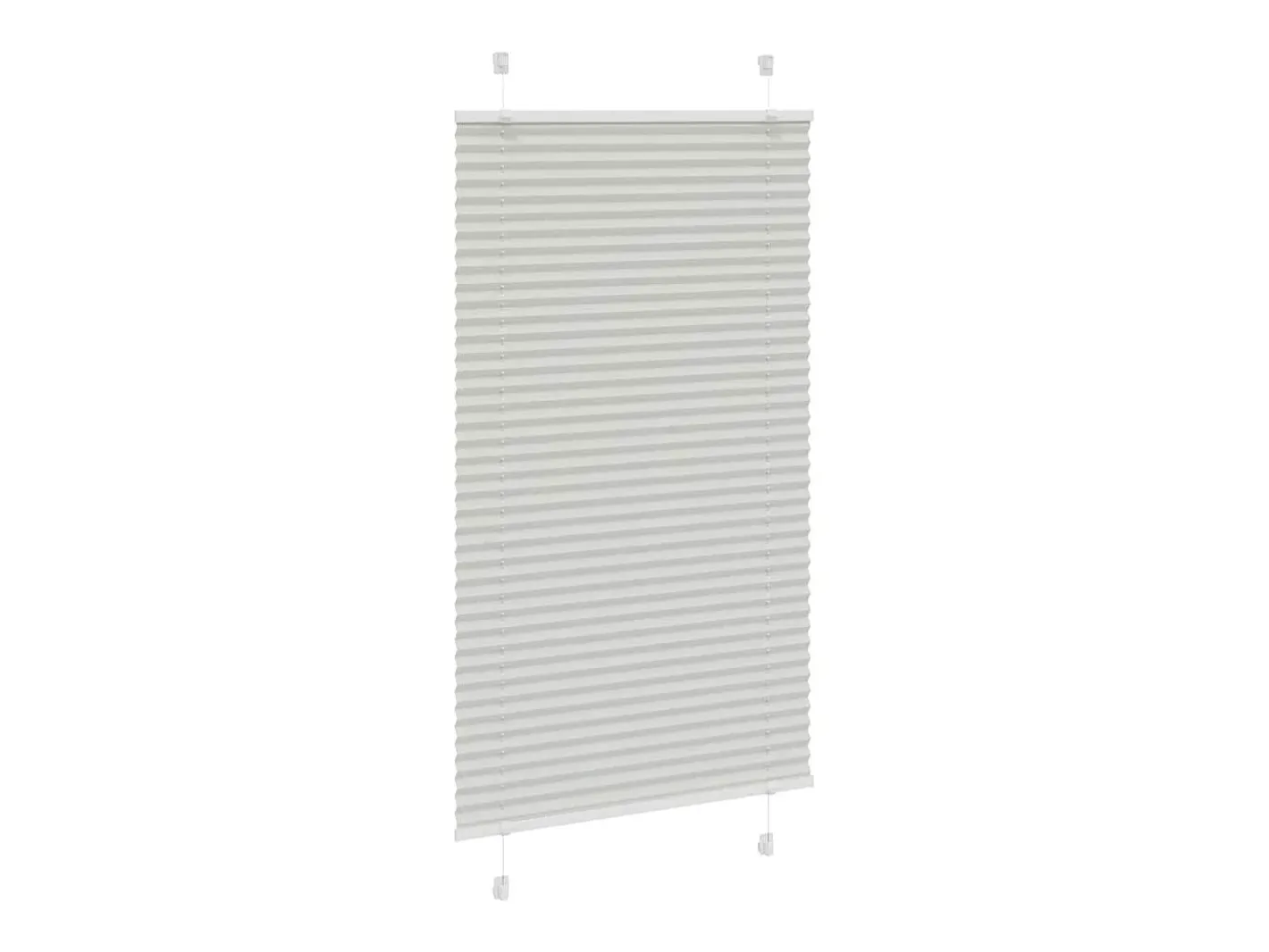 Estor plisado claro 70x100 cm ancho tela 69,4 cm Gris Clearance