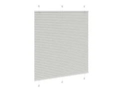 Ropa De Casa-Estor plisado claro 115x100cm ancho tela 114,4cm Gris