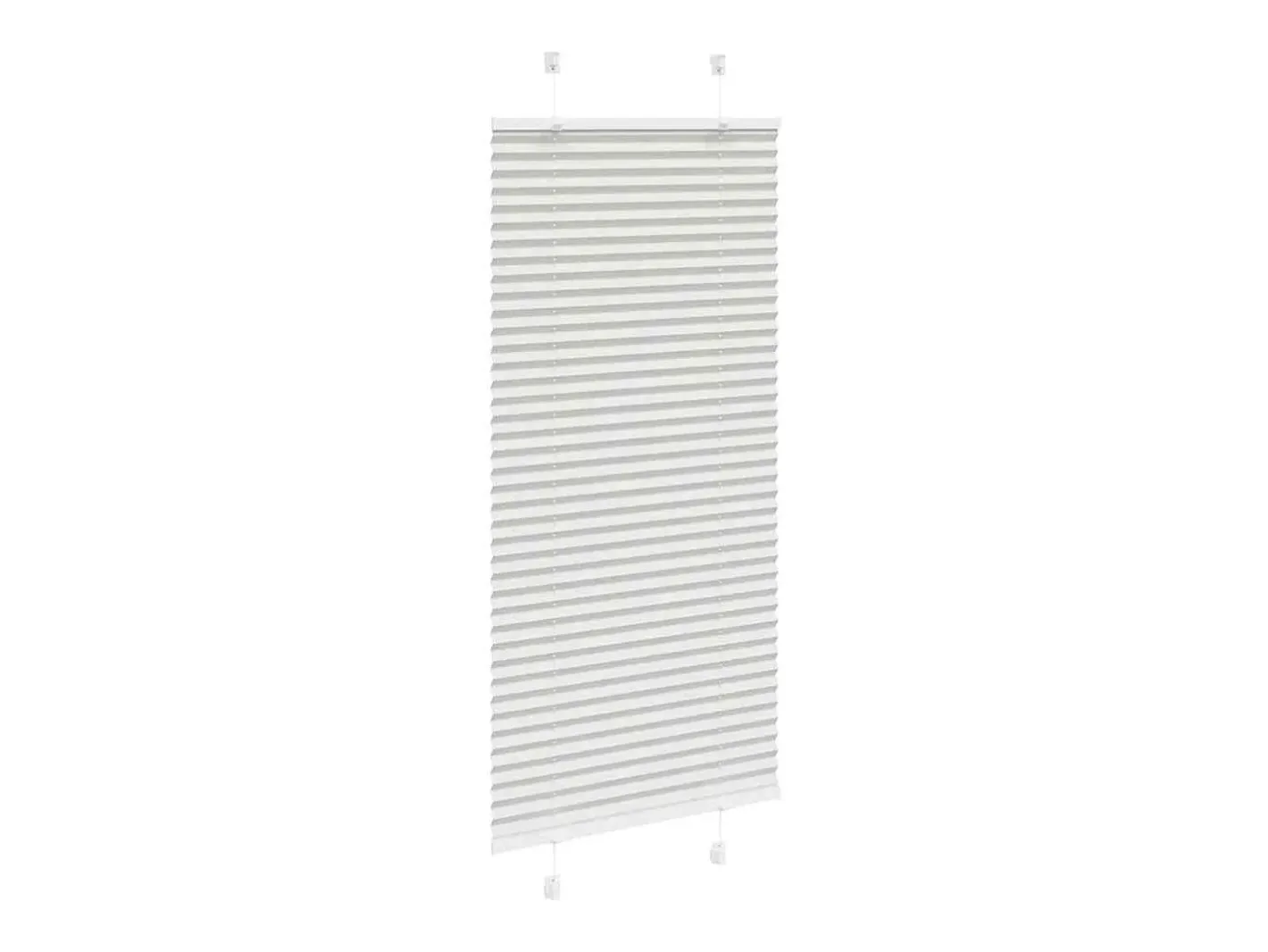 Outlet Estor plisado claro 55x150 cm ancho tela 54,4 cm Gris