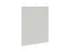 Estor plisado claro 110x150cm ancho tela 109,4cm Gris New