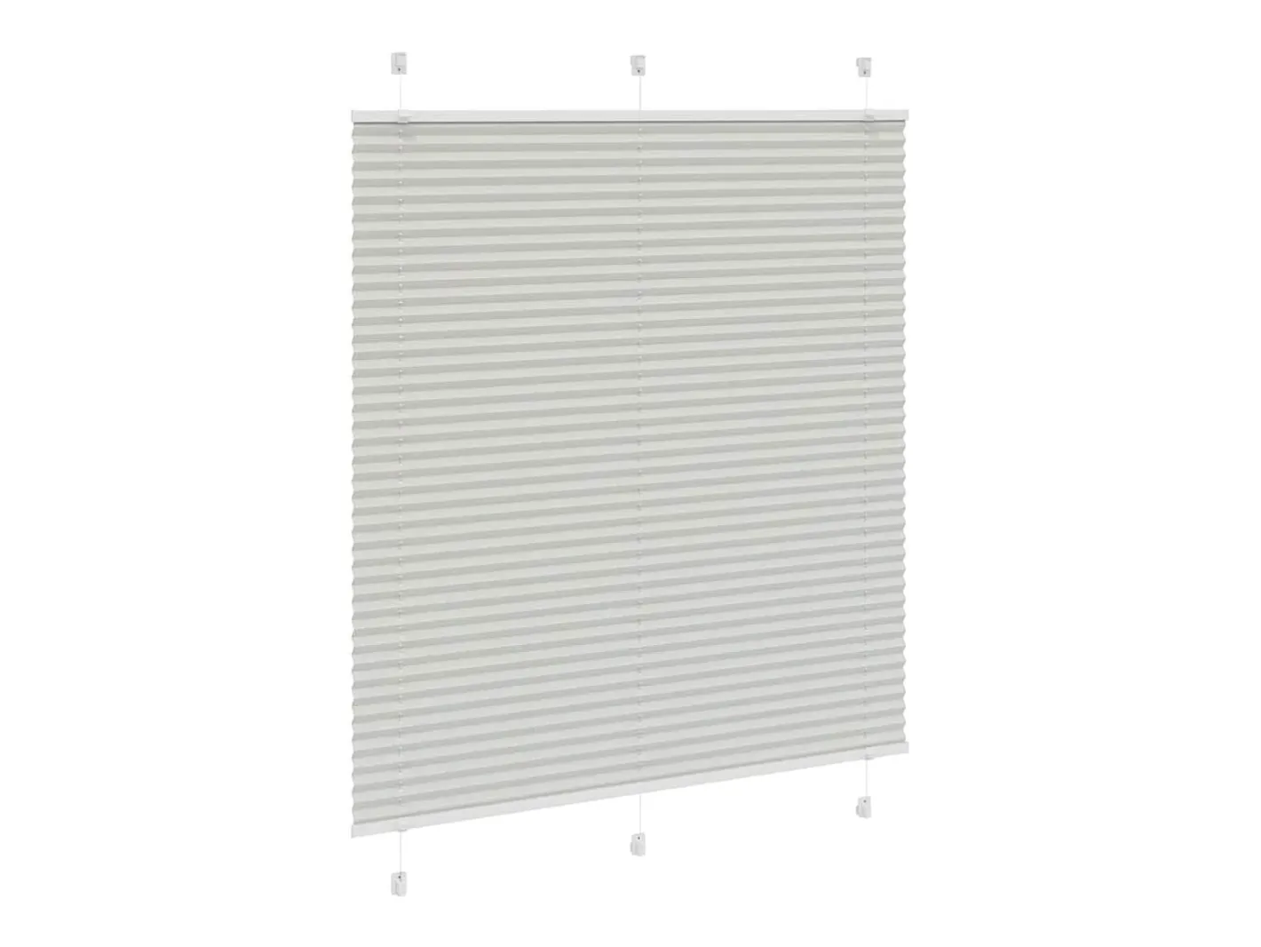 New Estor plisado claro 120x150cm ancho tela 119,4cm Gris