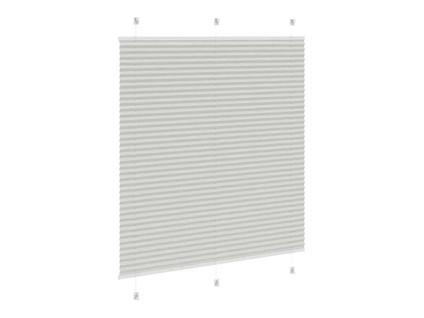 New Estor plisado claro 120x150cm ancho tela 119,4cm Gris
