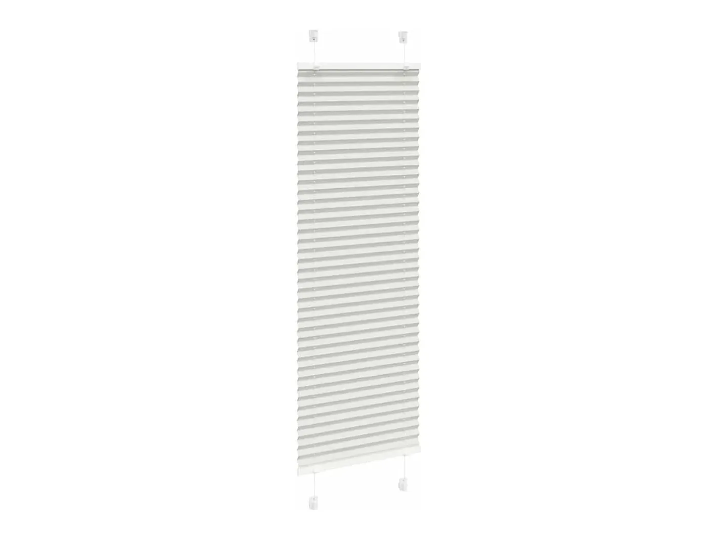 Estor plisado claro 45x100 cm ancho tela 44,4 cm Gris Outlet