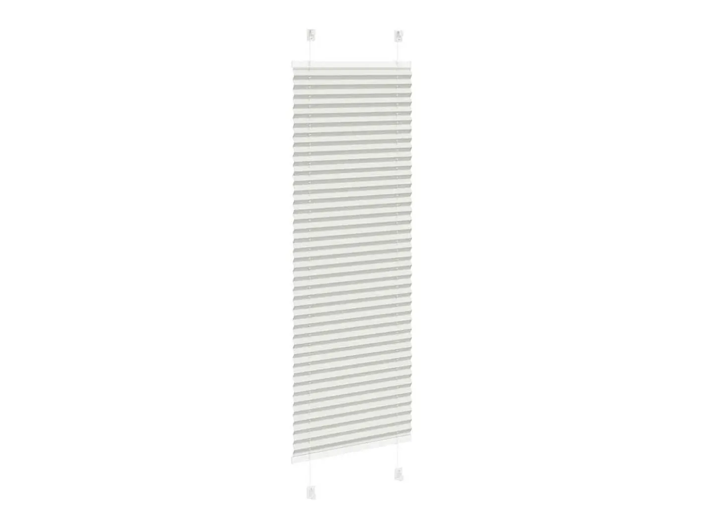 Estor plisado claro 45x100 cm ancho tela 44,4 cm Gris Outlet