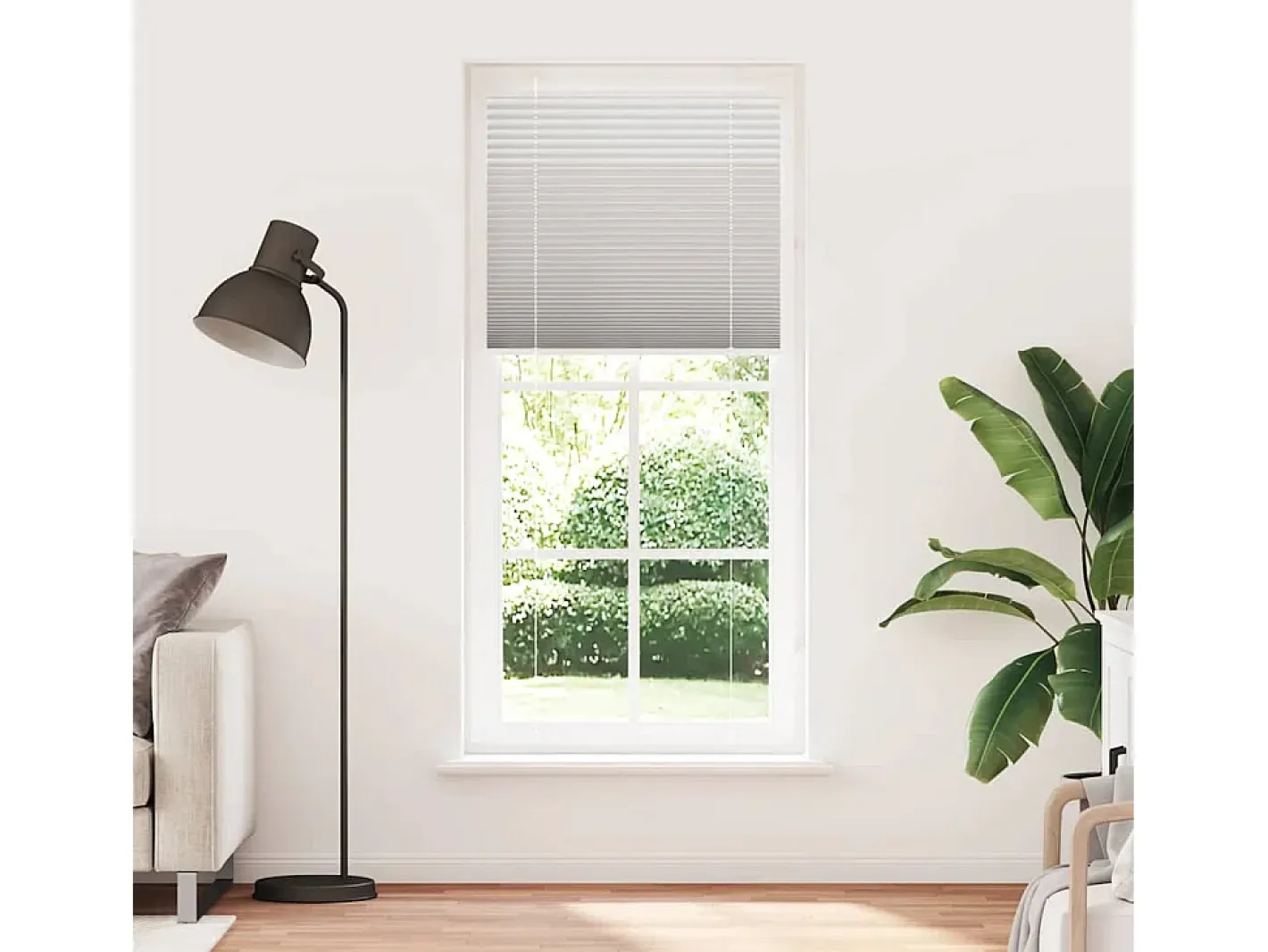 Estor plisado claro 100x200cm ancho tela 99,4 cm Gris Online