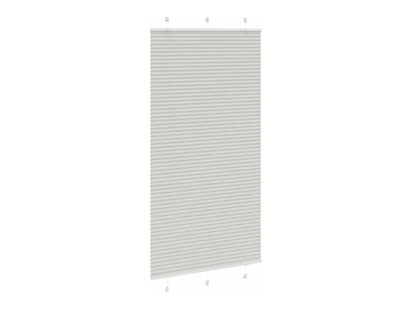 Estor plisado claro 105x200cm ancho tela 104,4cm Gris New