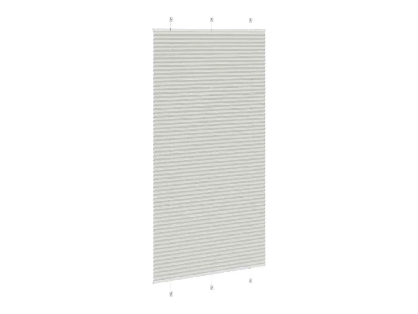 Estor plisado claro 105x200cm ancho tela 104,4cm Gris New