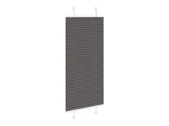 Estor plisado 65x150 cm ancho tela 64,4 cm poliéster Negro