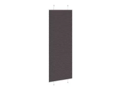 Estor plisado 80x200 cm ancho tela 79,4 cm poliéster Negro Hot