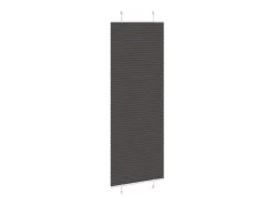 Estor plisado 80x200 cm ancho tela 79,4 cm poliéster Negro Hot