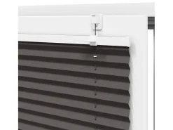 Estor plisado 40x200 cm ancho tela 39,4 cm poliéster Negro Best