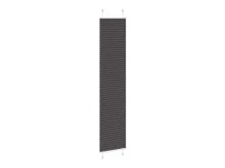 Estor plisado 40x200 cm ancho tela 39,4 cm poliéster Negro Best