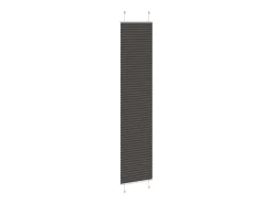 Estor plisado 40x200 cm ancho tela 39,4 cm poliéster Negro Best