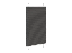 Ropa De Casa-Estor plisado 70x100 cm ancho tela 69,4 cm poliéster Negro