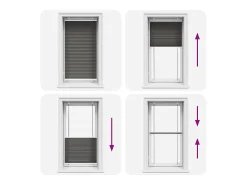 Ropa De Casa-Estor plisado 70x100 cm ancho tela 69,4 cm poliéster Negro