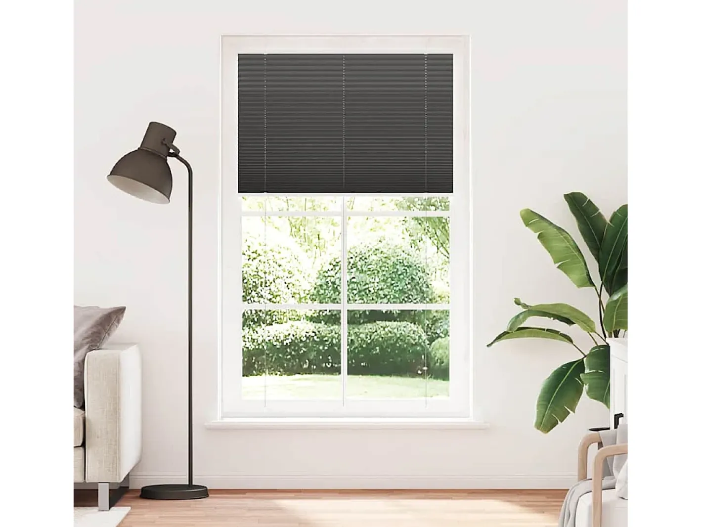 Best Estor plisado 120x200 cm ancho tela 119,4cm poliéster Negro