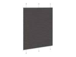 Hot Estor plisado 110x100 cm ancho tela 109,4 cm poliéster Negro