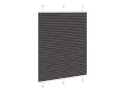 Hot Estor plisado 110x100 cm ancho tela 109,4 cm poliéster Negro
