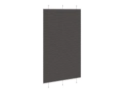 Estor plisado 115x200 cm ancho tela 114,4cm poliéster Negro Online