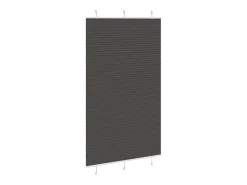 Estor plisado 115x200 cm ancho tela 114,4cm poliéster Negro Online