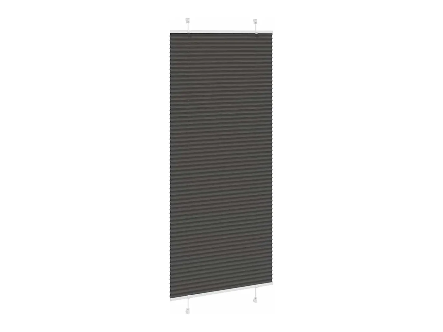 Best Estor plisado 100x200 cm ancho tela 99,4 cm poliéster Negro