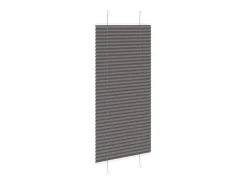 Ropa De Casa-Estor plisado 65x100 cm ancho tela 64,4 cm poliéster Negro