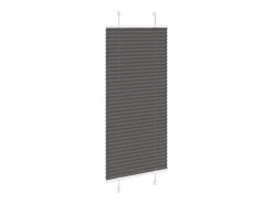 Ropa De Casa-Estor plisado 65x100 cm ancho tela 64,4 cm poliéster Negro