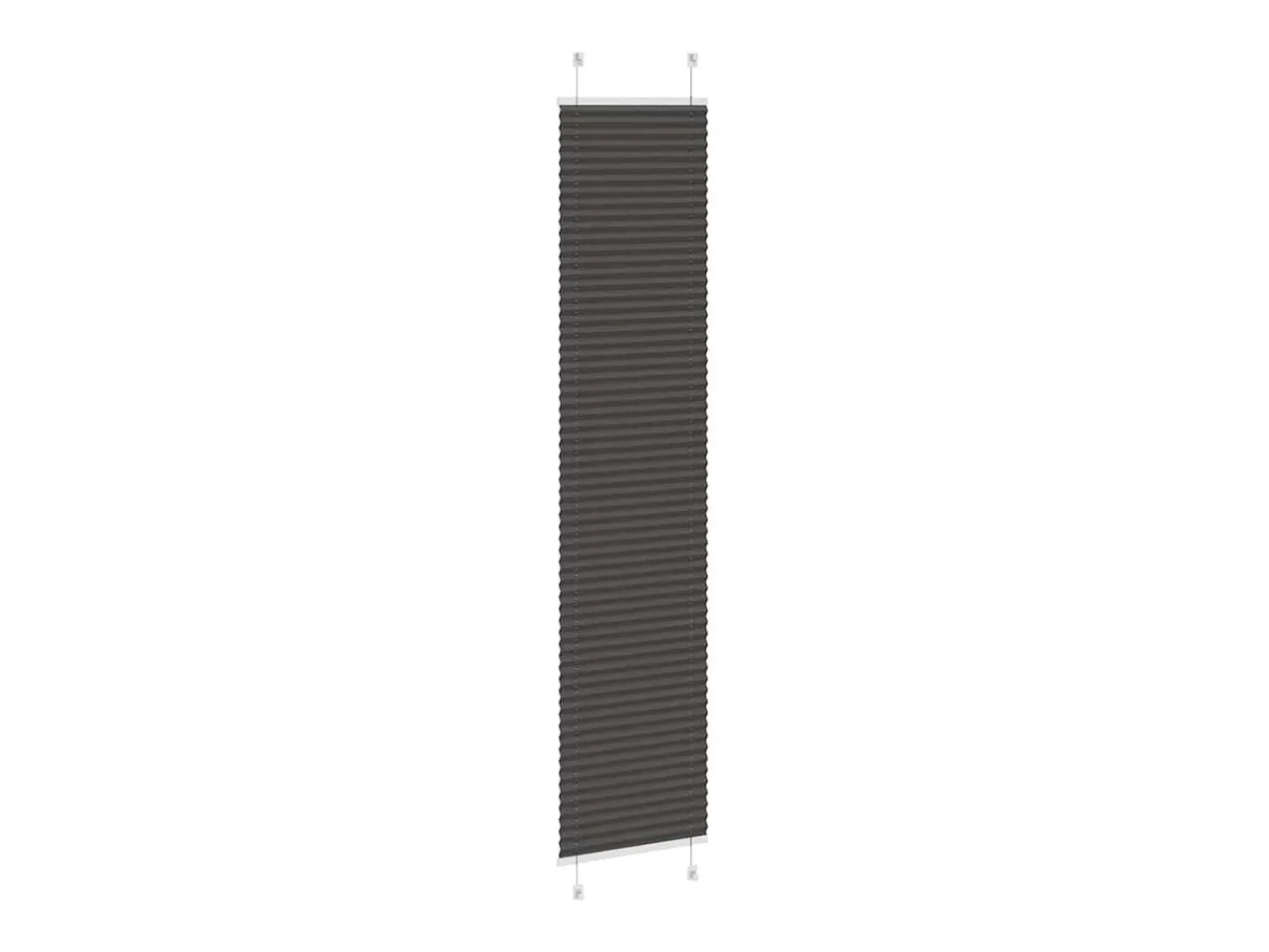 Best Estor plisado 45x200 cm ancho tela 44,4 cm poliéster Negro