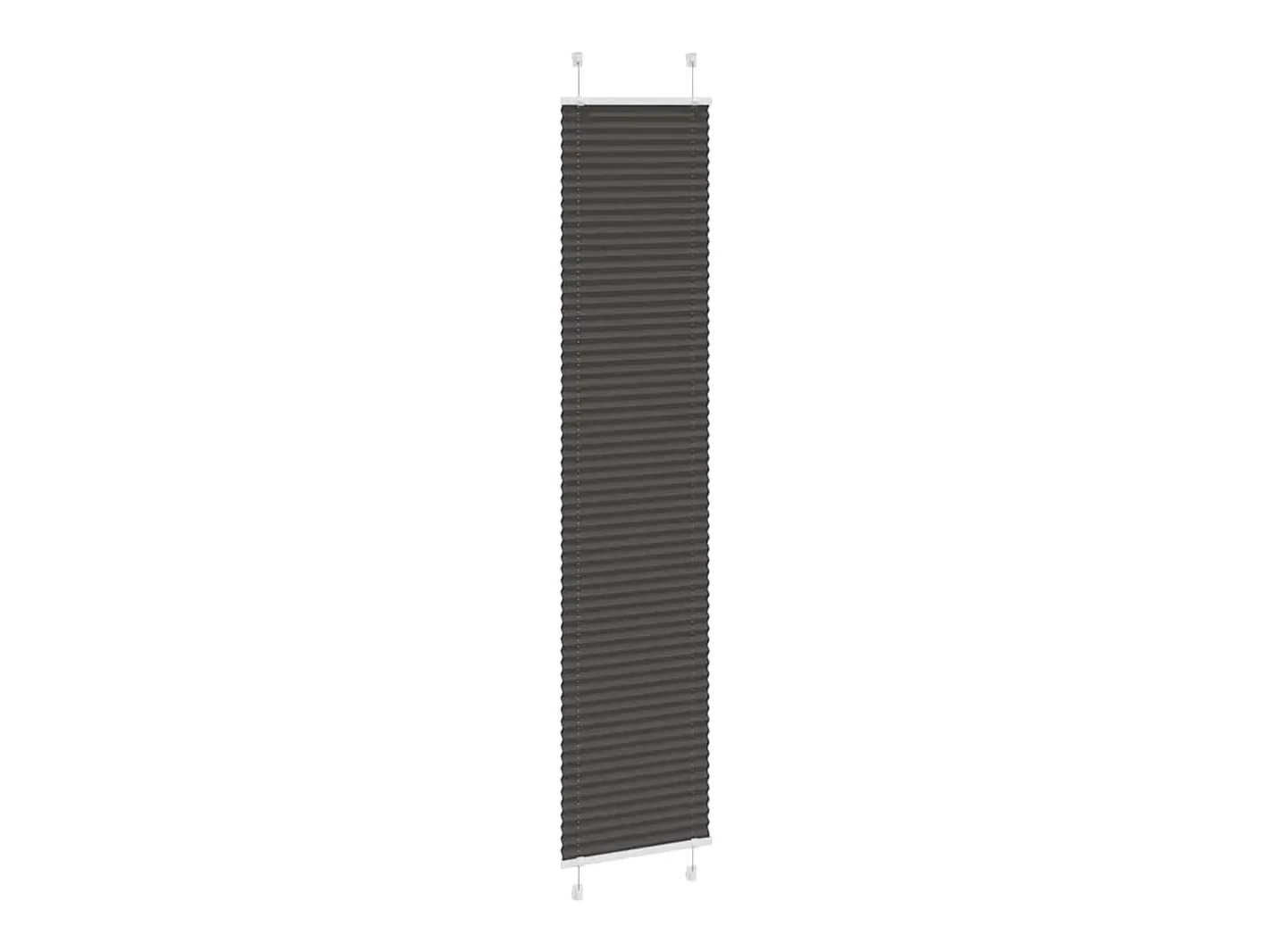 Best Estor plisado 45x200 cm ancho tela 44,4 cm poliéster Negro