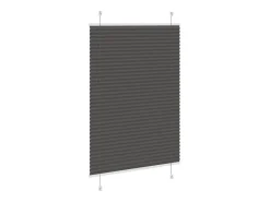 Outlet Estor plisado 100x100 cm ancho tela 99,4 cm poliéster Negro
