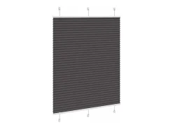 Ropa De Casa-Estor plisado 110x150 cm ancho tela 109,4 cm poliéster Negro