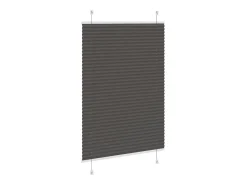 Estor plisado 95x100 cm ancho tela 94,4 cm poliéster Negro Hot