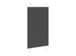 Ropa De Casa-Estor plisado 80x100 cm ancho tela 79,4 cm poliéster Negro