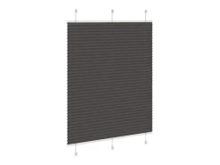 Discount Estor plisado 105x150 cm ancho tela 104,4 cm poliéster Negro
