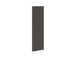 Outlet Estor plisado 60x200 cm ancho tela 59,4 cm poliéster Negro