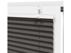 Outlet Estor plisado 60x200 cm ancho tela 59,4 cm poliéster Negro