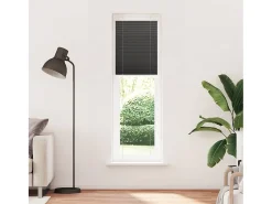 Outlet Estor plisado 60x200 cm ancho tela 59,4 cm poliéster Negro