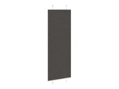 Estor plisado 75x200 cm ancho tela 74,4 cm poliéster Negro Discount