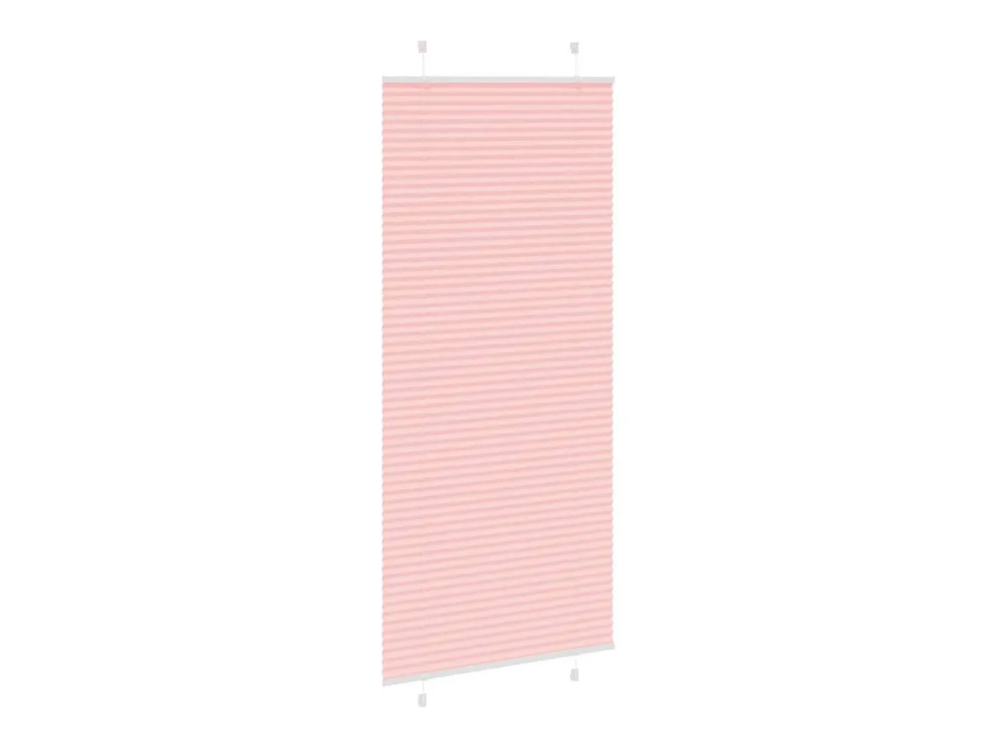 Ropa De Casa-Estor plisado 85x200 cm ancho tela 84,4 cm poliéster Rosa