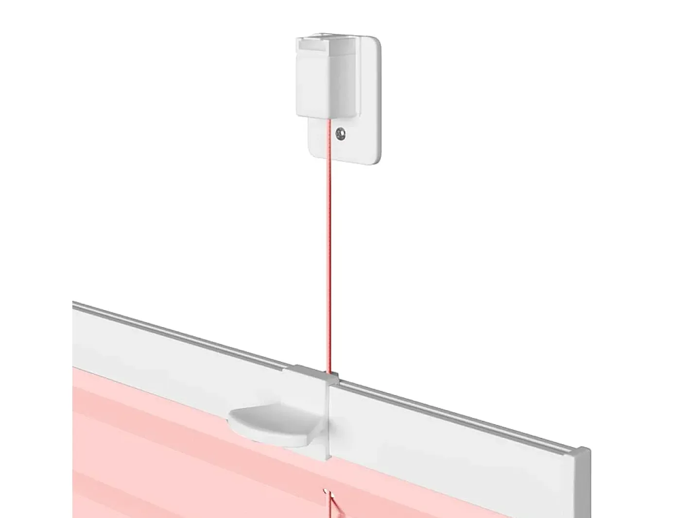 Clearance Estor plisado 65x200 cm ancho tela 64,4 cm poliéster Rosa