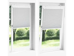 Clearance Estor plisado 65x200 cm ancho tela 64,4 cm poliéster Rosa