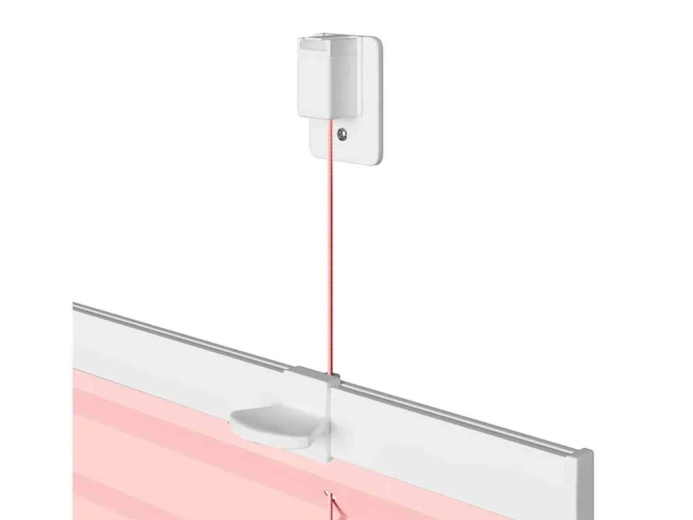 Clearance Estor plisado 55x200 cm ancho tela 54,4 cm poliéster Rosa