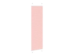Clearance Estor plisado 55x200 cm ancho tela 54,4 cm poliéster Rosa
