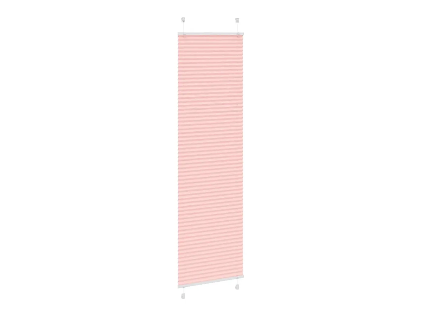 Estor plisado 60x200 cm ancho tela 59,4 cm poliéster Rosa Discount