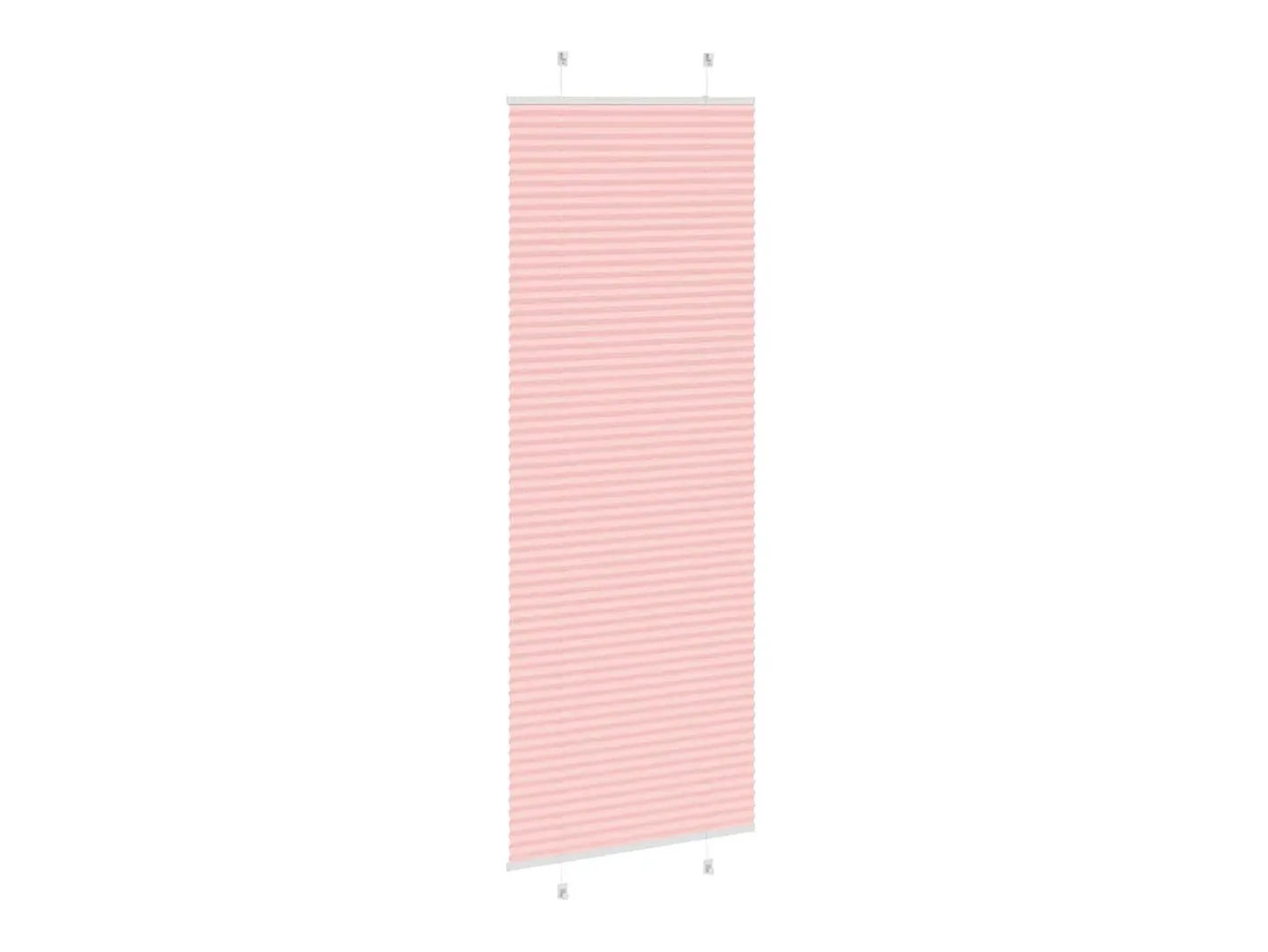 Estor plisado 75x200 cm ancho tela 74,4 cm poliéster Rosa Online
