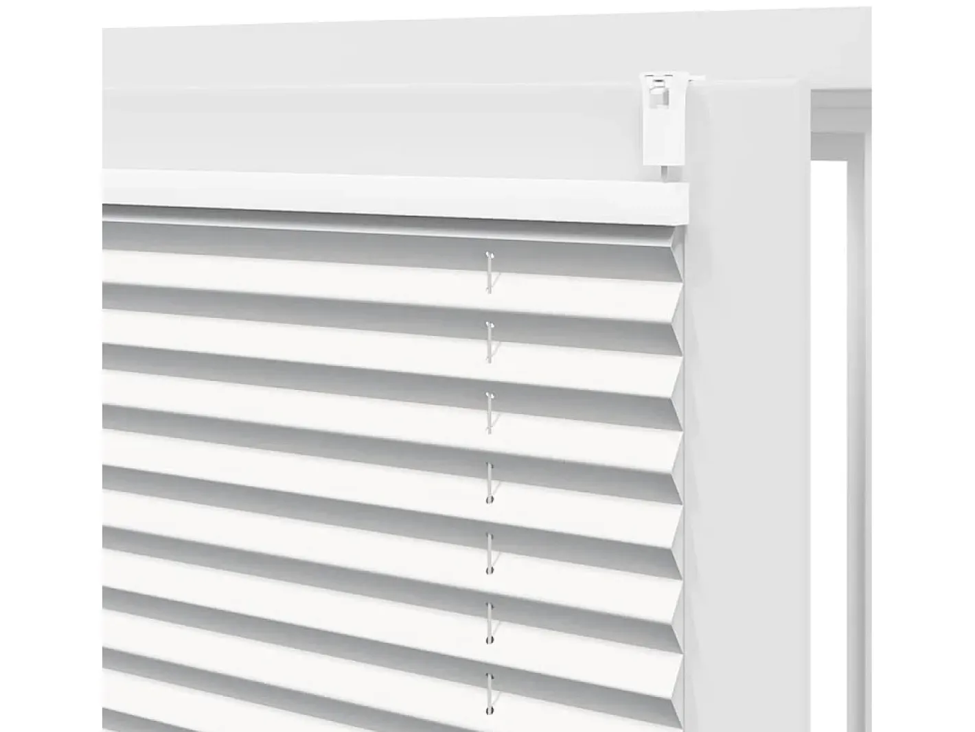 Hot Estor plisado 90x100 cm Blanco