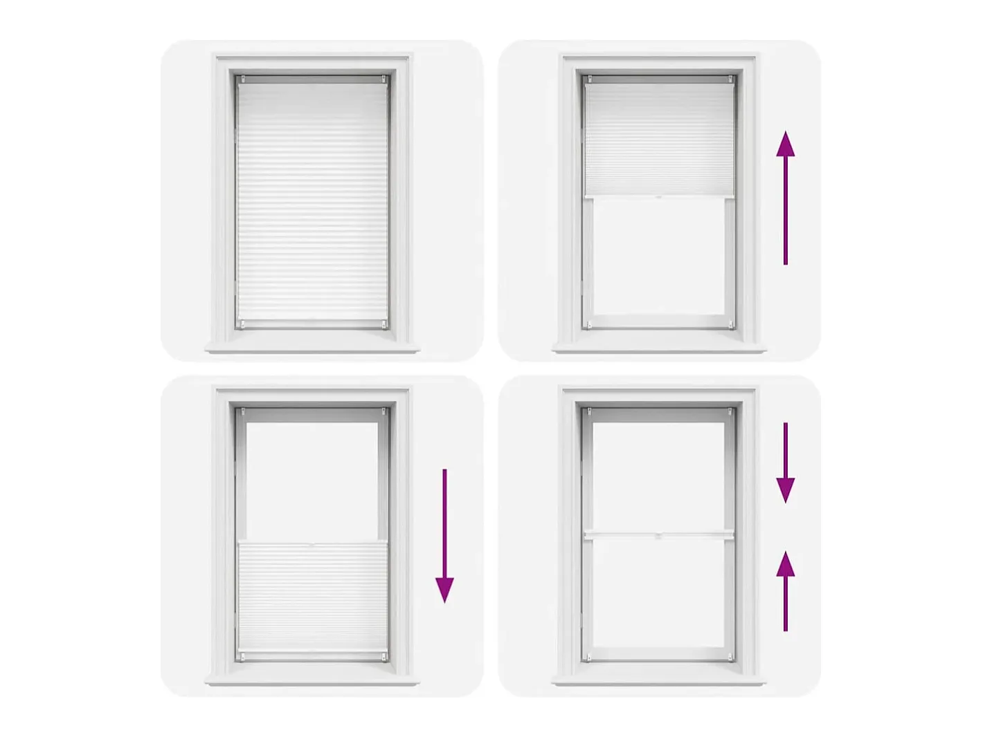 Hot Estor plisado 90x100 cm Blanco